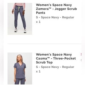 Figs Women's Space Navy Jogger Pants